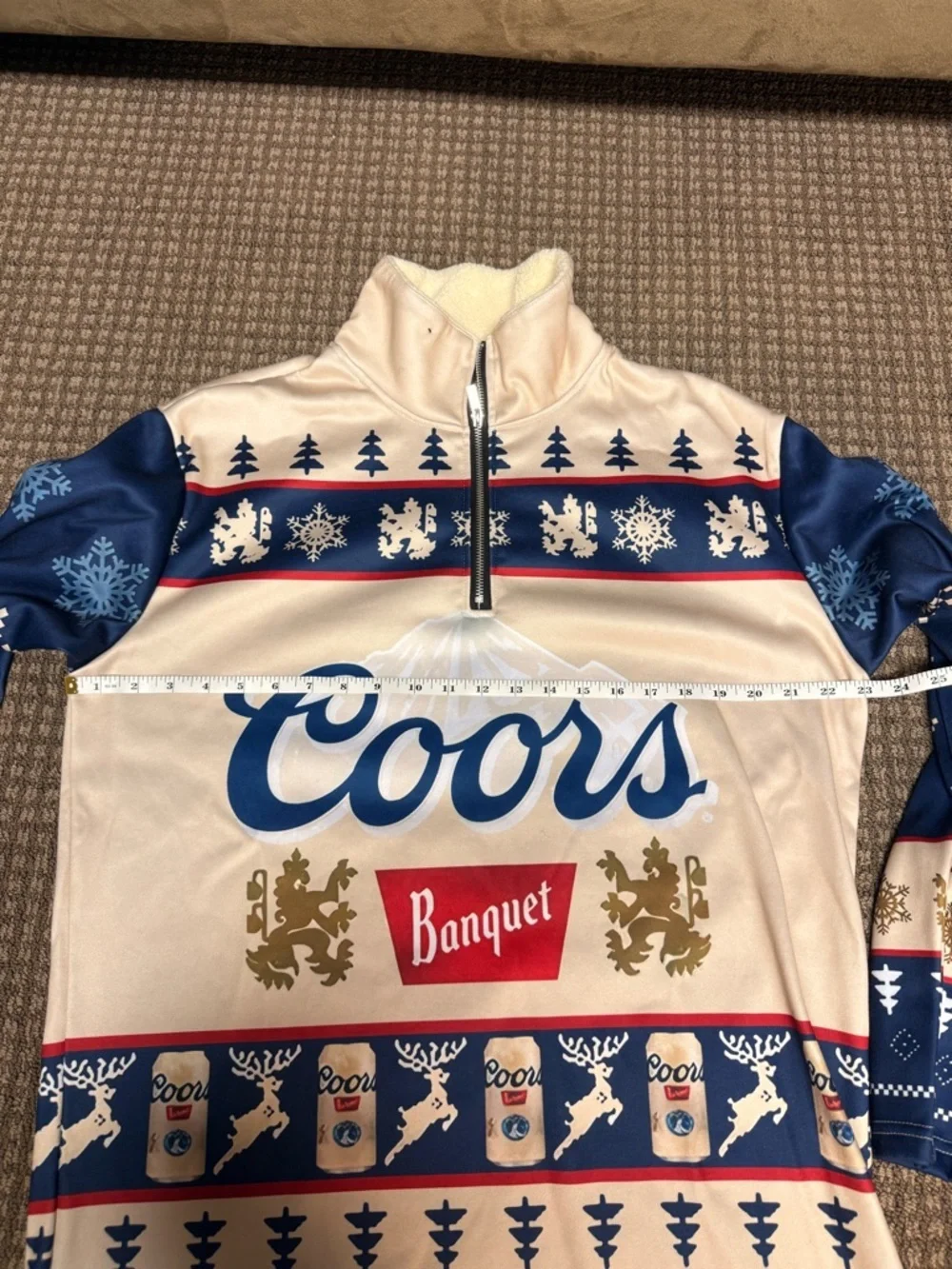 Coors Banquet Ugly Sweater Sweatsuit Set 🍺 Holiday Beer Outfit